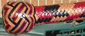 10ft 3 Tone 24 plait Custom Classic American Bullwhip with Fancy Box Pattern Knot D